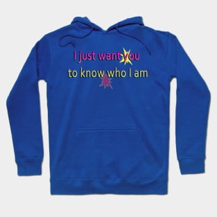 I just want you to know who I am Hoodie